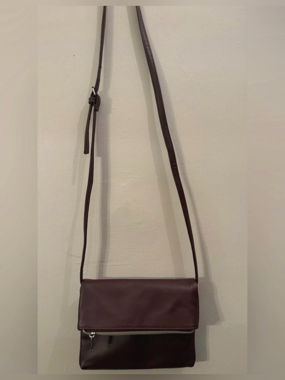 Faux Leather Crossbody Bag